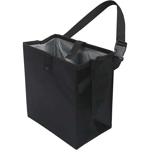 Car Trash Can, Foldable Trash Can Collapsible Hanging Trash Bag for Car Seat, 2 Gallons Leakproof Garbage Bags, Cars Must Haves Interior Accessories Essentials