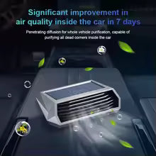 Car Air Purifier USB Rechargeable Negative Ion Odor Removal Formaldehyde Deodorant Air Freshener With Atmosphere Light For Car